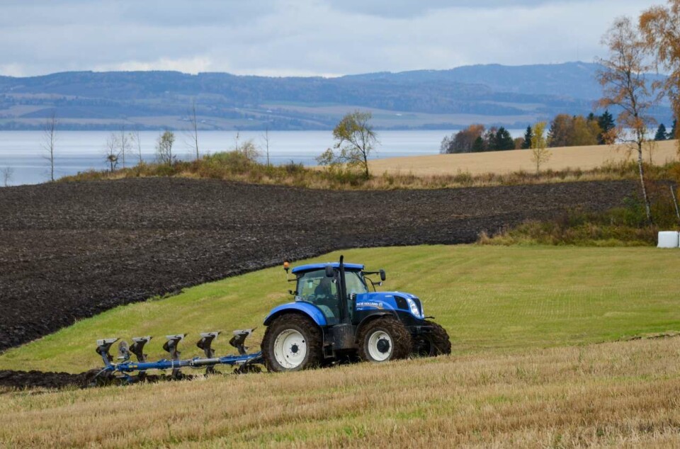 Det er flere tiltak bøndene kan gjøre for å hindre avrenning av nitrogen, fosfor og næringsrik jord til elver, bekker og innsjøer. Ett av dem er å la være å pløye jorda om høsten, men la den ligge i stubb over vinteren, skriver Geir Wæhler Gustavsen.