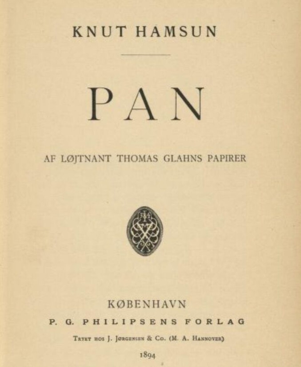 Knut Hamsuns Pan fra 1894 er blant hans mest kjente verker. Epilogen, «Glahns Død», består av fire kapitler. Knut Hamsuns Pan fra 1894 er blant hans mest kjente verker. Epilogen, «Glahns Død», består av fire kapitler.