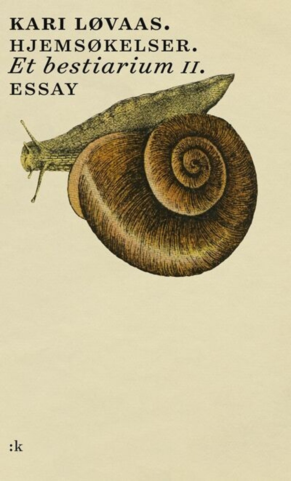 Den norske kritikeren og essayisten Kari Løvaas nærmer seg det store i naturen (og litteraturen) på en overbevisende og fin måte, spesielt i Et bestiarium II, skriver Torolf E. Kroglund. Den norske kritikeren og essayisten Kari Løvaas nærmer seg det store i naturen (og litteraturen) 
på en overbevisende og fin måte, spesielt i 
Et bestiarium II, skriver Torolf E. Kroglund.