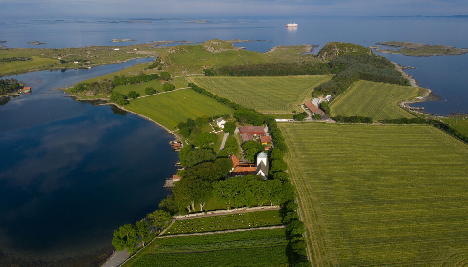 Landbruk og kyst ved Utstein kloster i Rogaland.